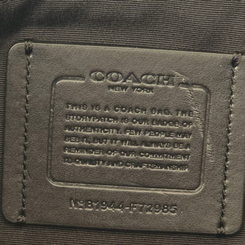Coach Hamilton Briefcase Black Pebbled Leather Laptop Bag F72985 - Picture 13 of 13